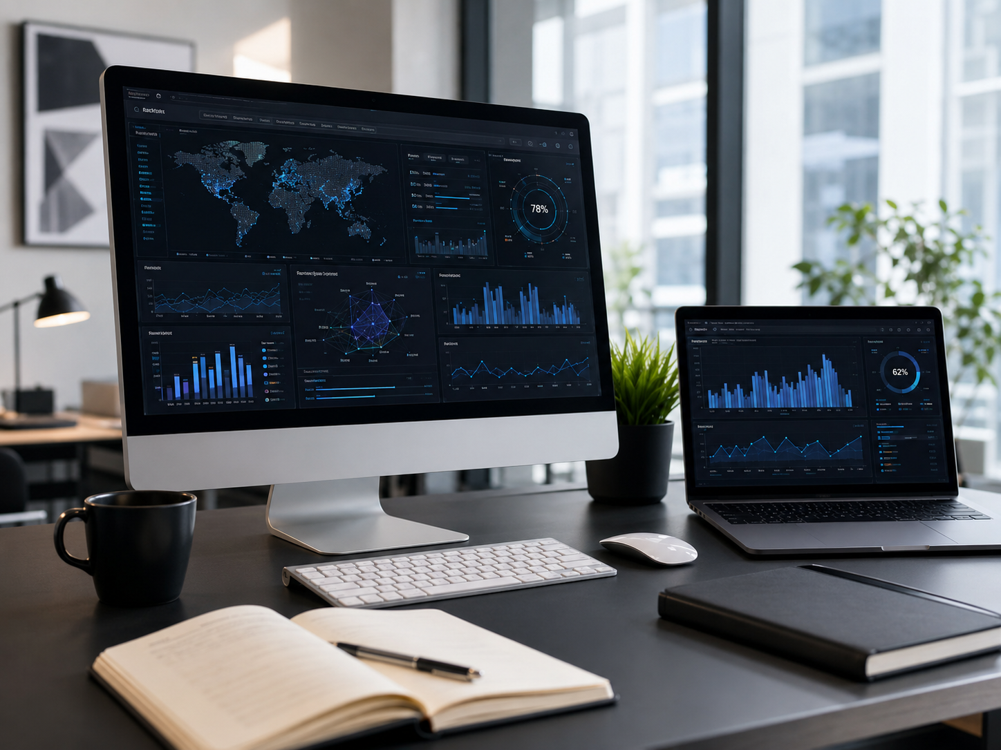 Professional data analysis services and big data solutions UAE dashboard