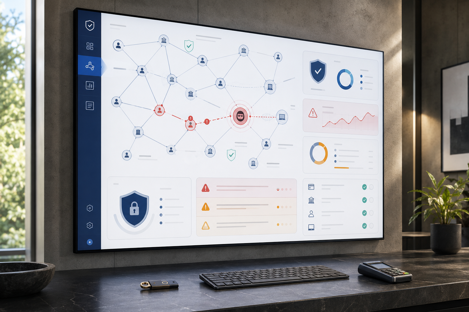 Risk and fraud detection platform identifying suspicious business transactions