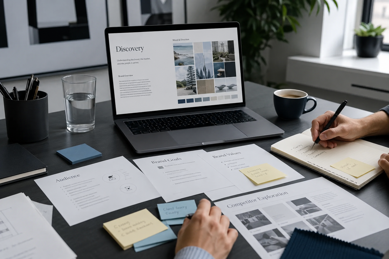 Discovery phase for logo design Dubai and branding services UAE