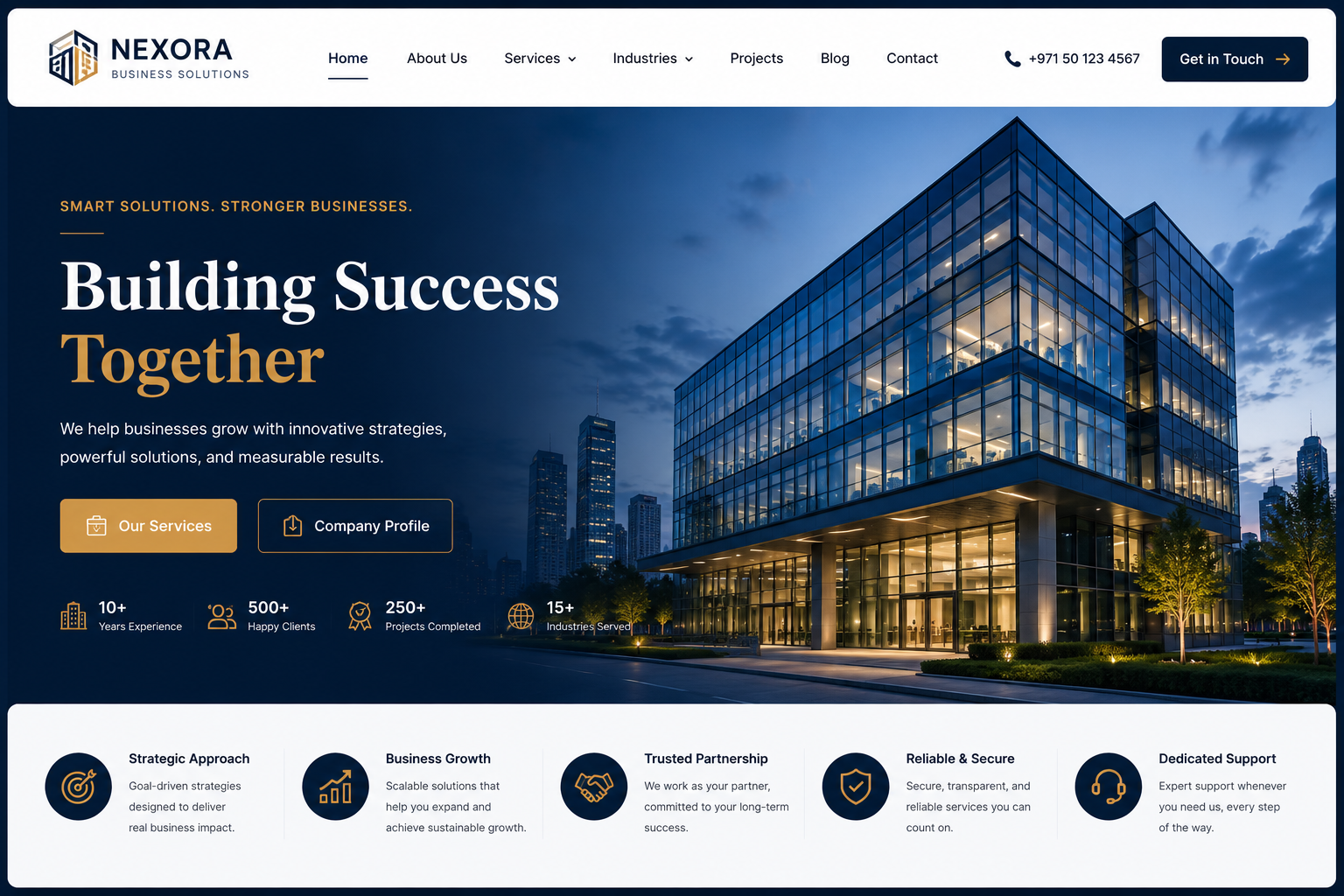 Corporate web design Dubai website for professional companies and business lead generation