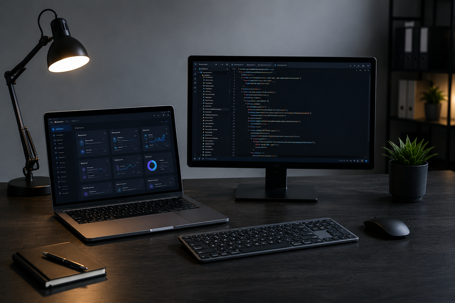Desktop application development and business software solutions coding process