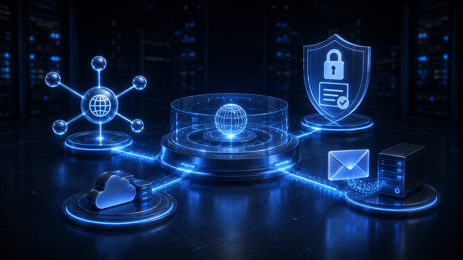 DNS SSL and professional business email setup for a domain in Dubai