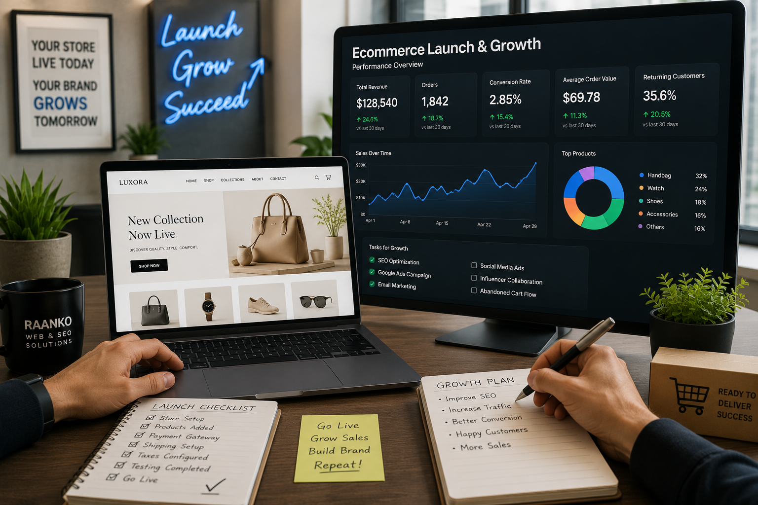 Ecommerce website Dubai launch growth and store optimization