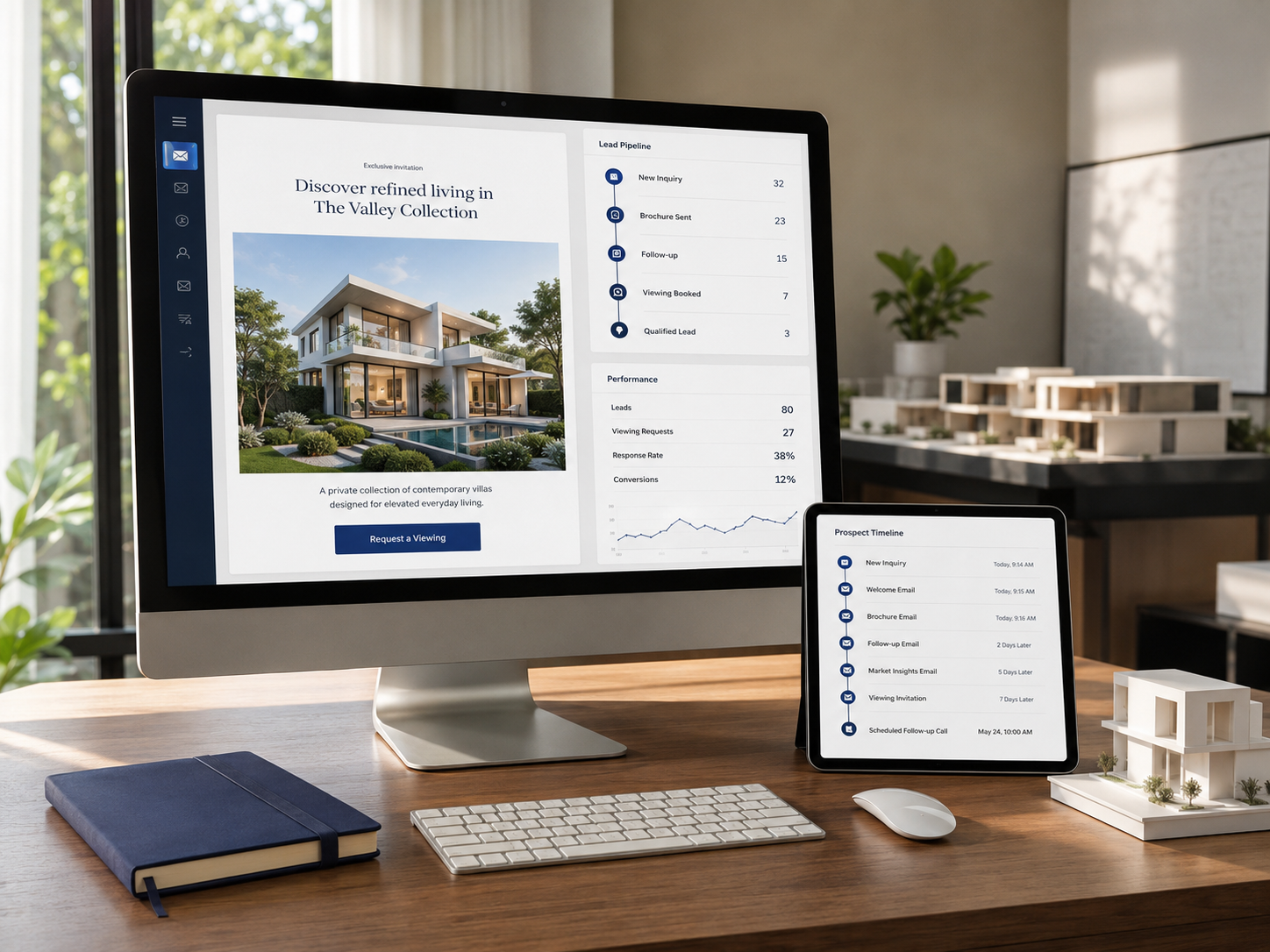 Real estate lead nurturing campaign using email marketing Dubai and automated follow-up emails