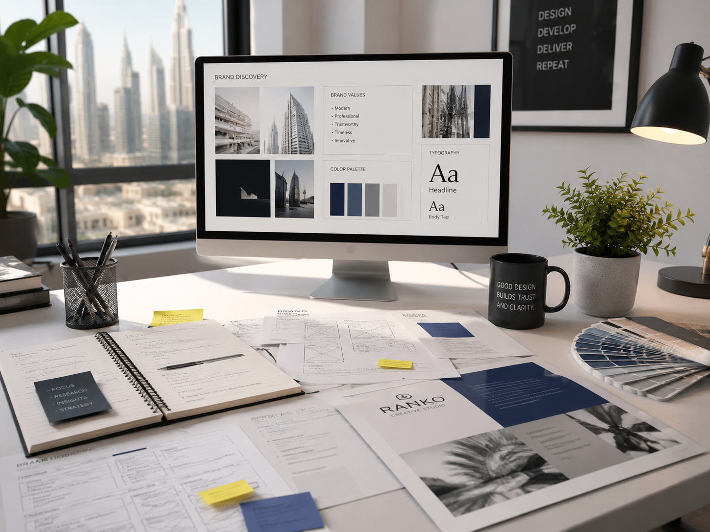 Graphic design Dubai discovery and creative brand research process