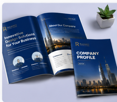 Print design services and brochure design UAE project