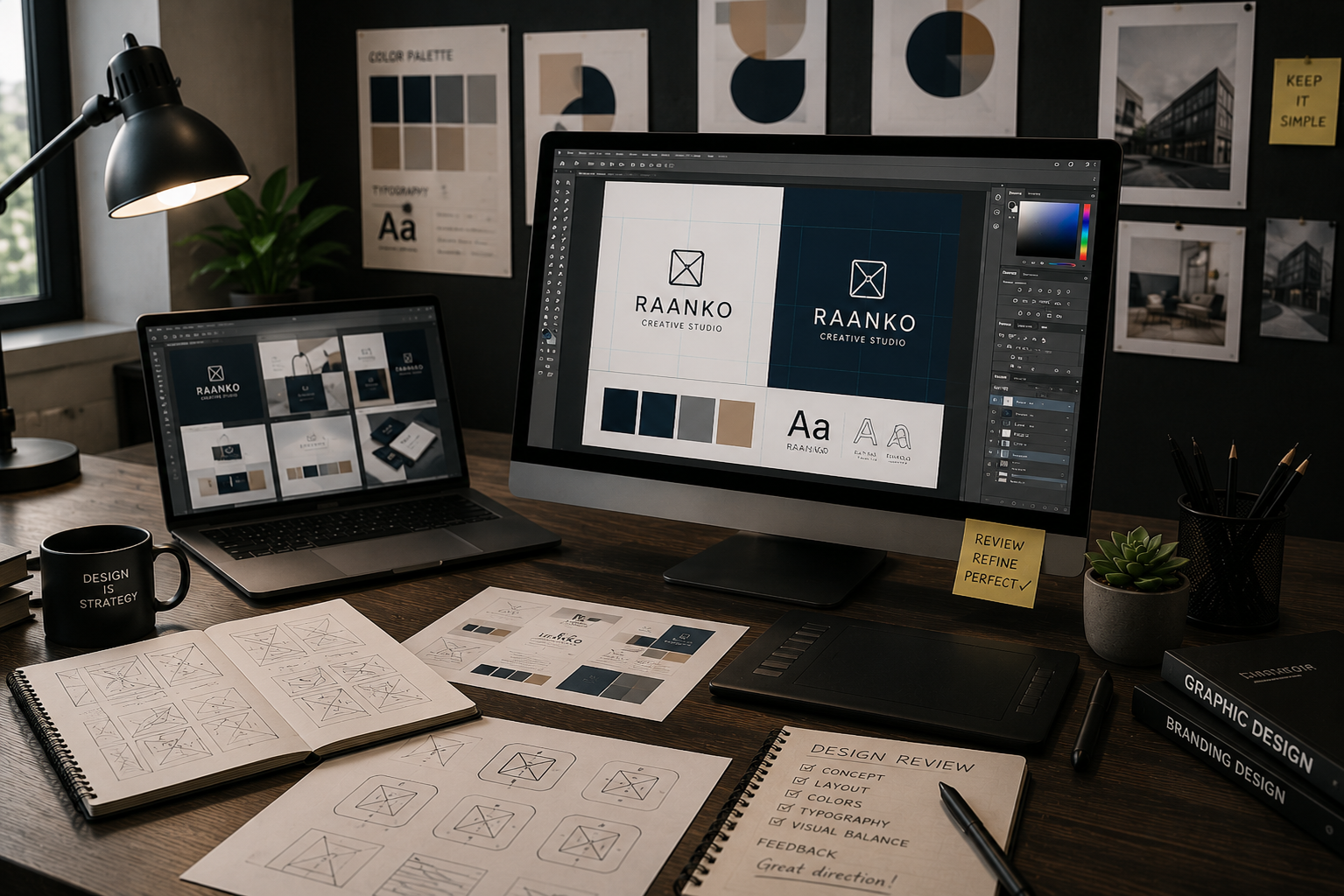 Brochure design UAE review, revision and quality control process