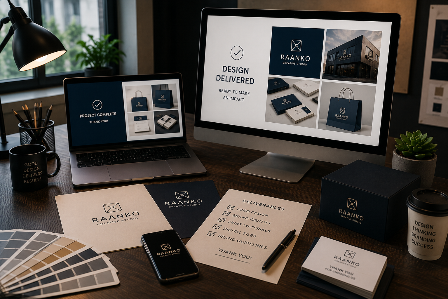 Final graphic design files for print design services and digital marketing