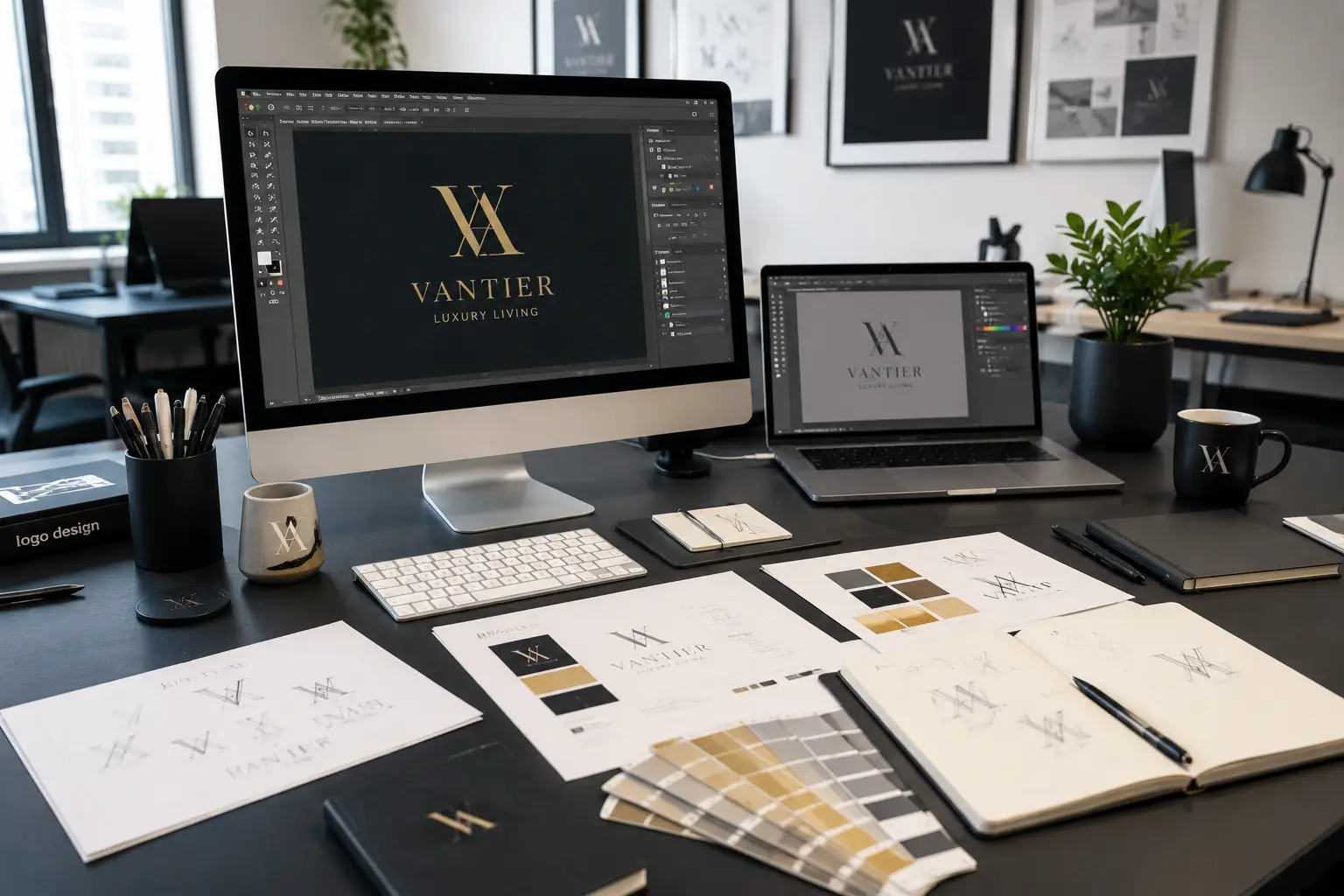 Professional logo design Dubai and brand identity services by Raanko