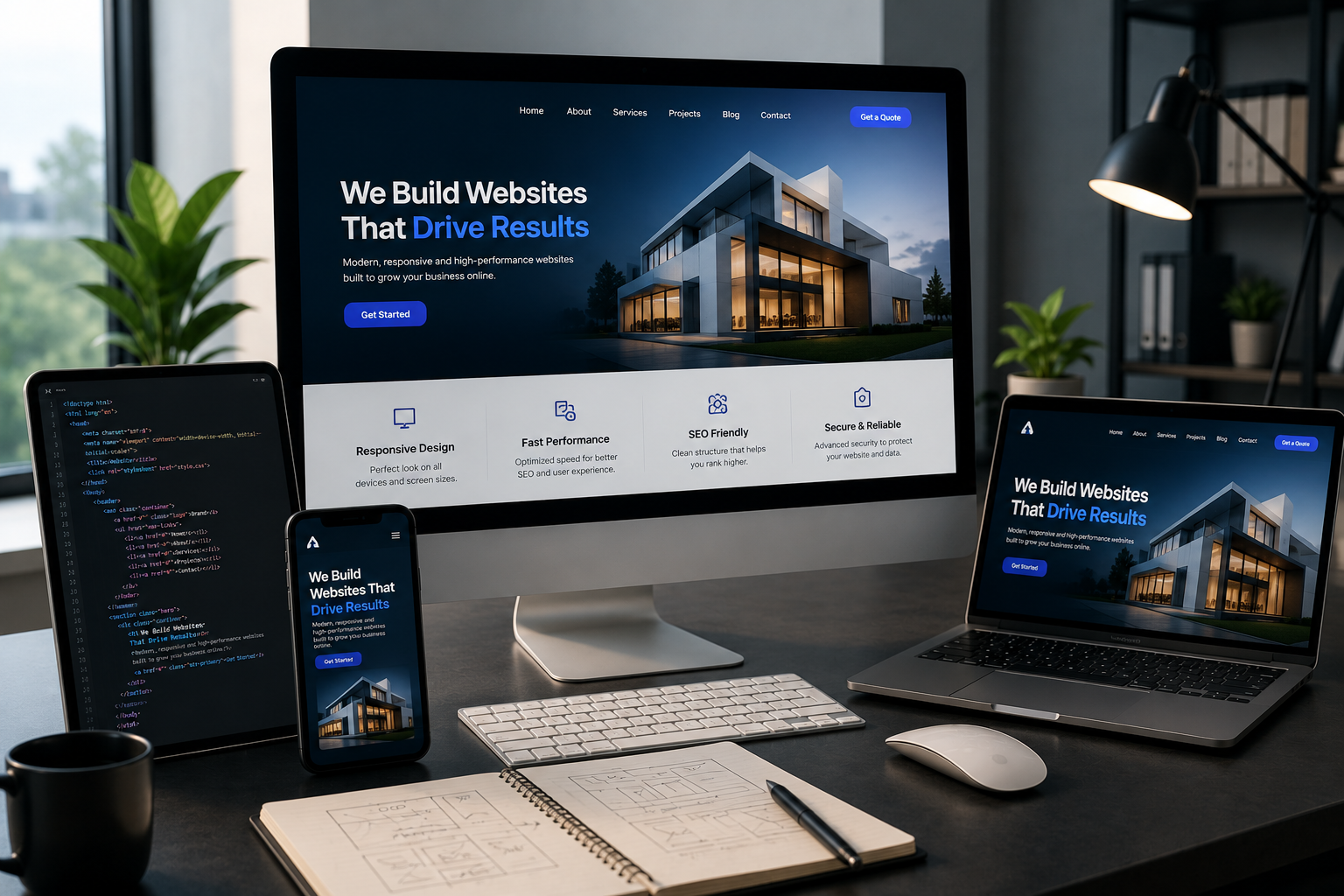Custom web development ecommerce website project with secure checkout product management and responsive shopping experience