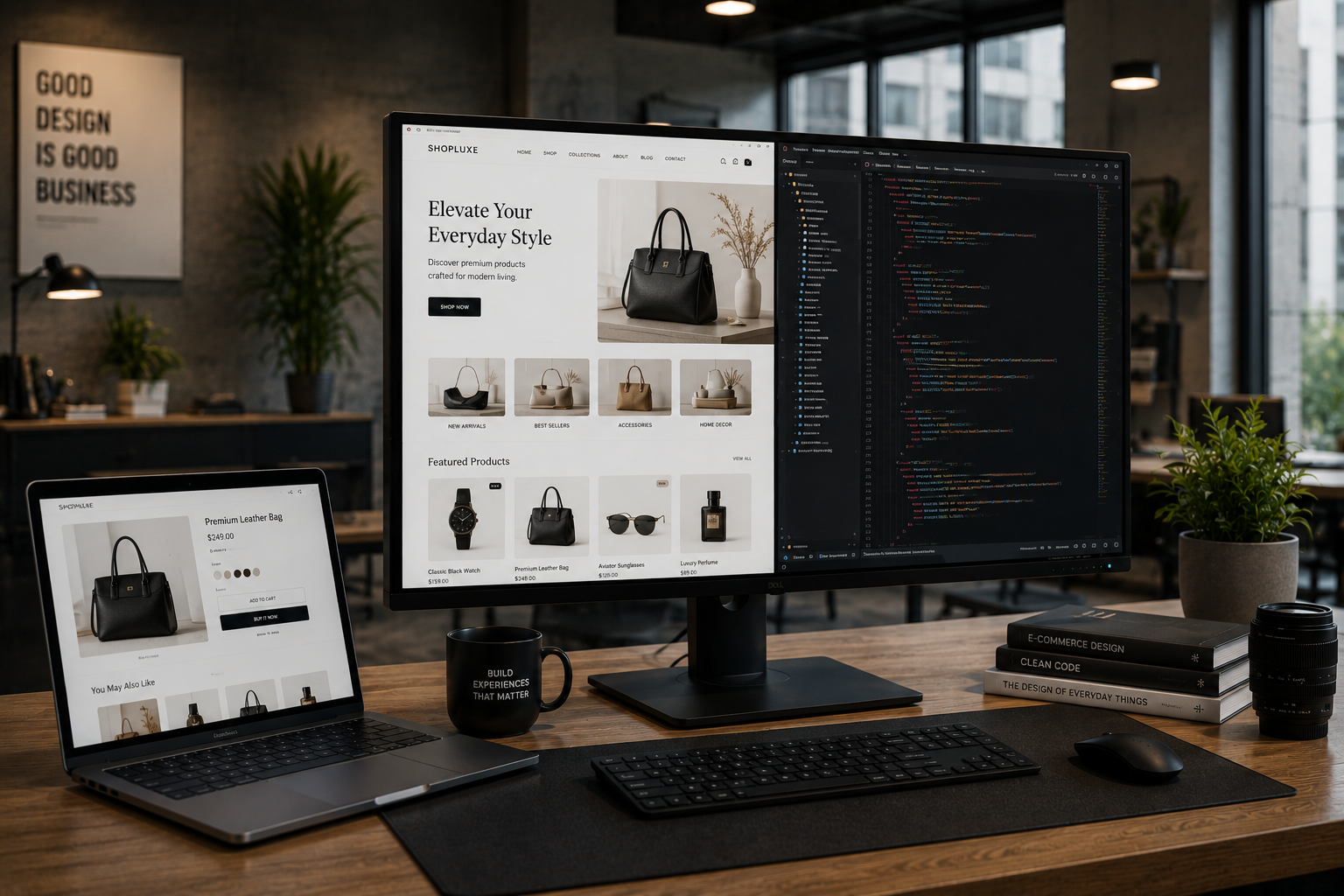 Professional ecommerce website Dubai and online store development services by Raanko