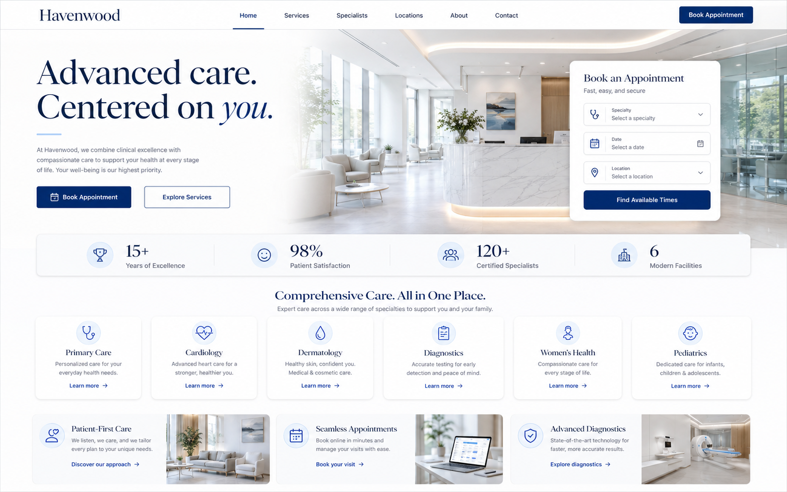 Professional healthcare and medical website design by Raanko digital agency Dubai